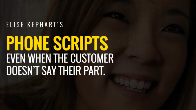 Elise Kephart phone scripts
